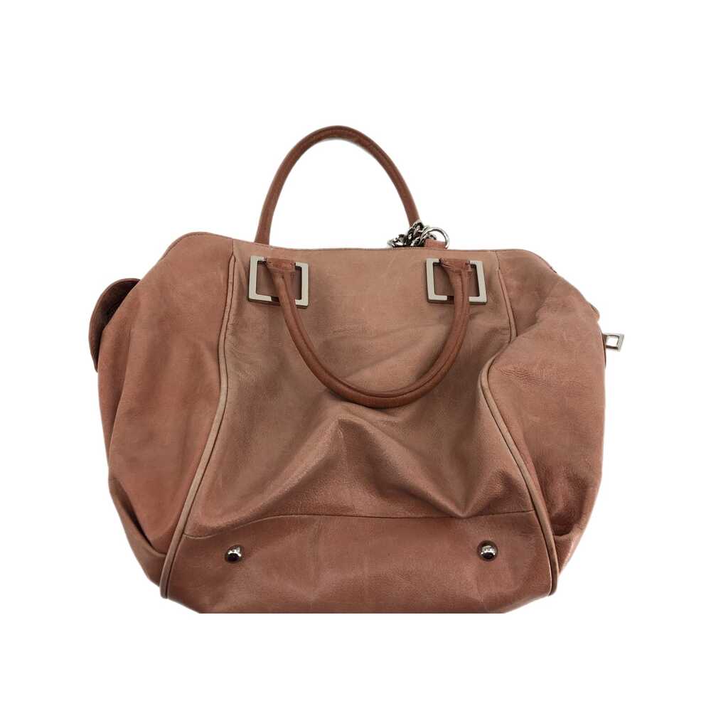 Audrey Brooke Pink Leather Shoulder Bag | Large Size